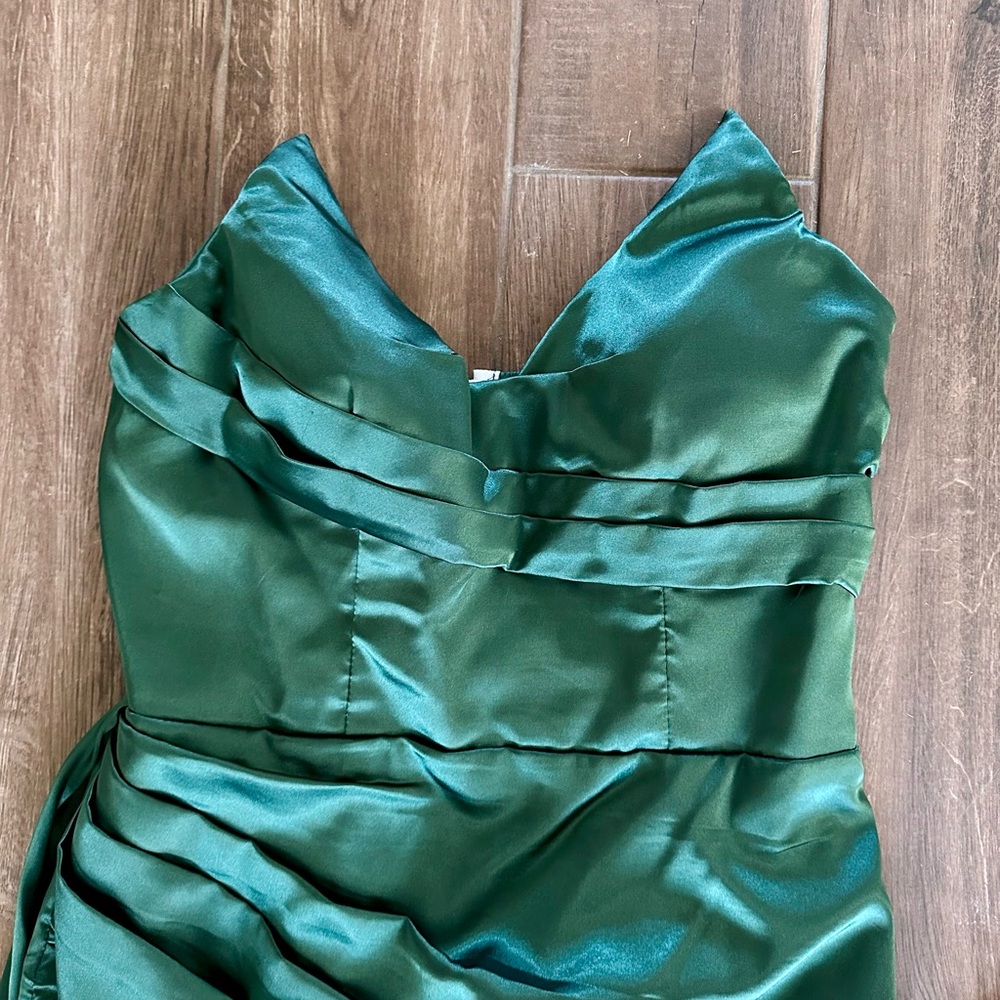 Emerald Green Strapless Dress